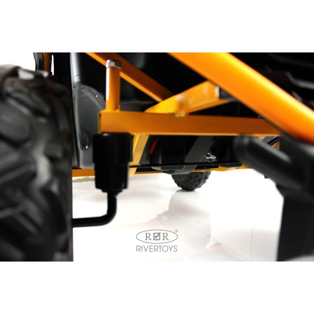 Детский двухместный багги P555PP оранжевый