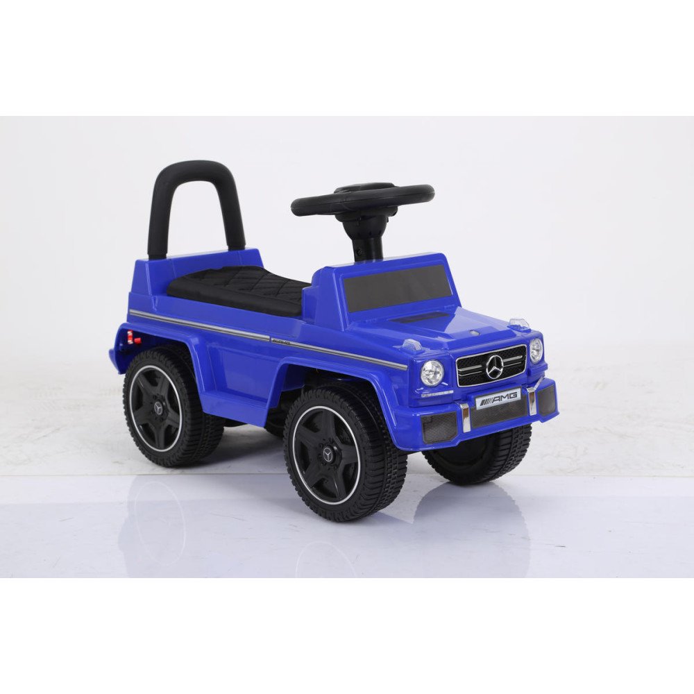 Детский толокар Mercedes JQ663 (G63) синий-кожа (RiverToys)