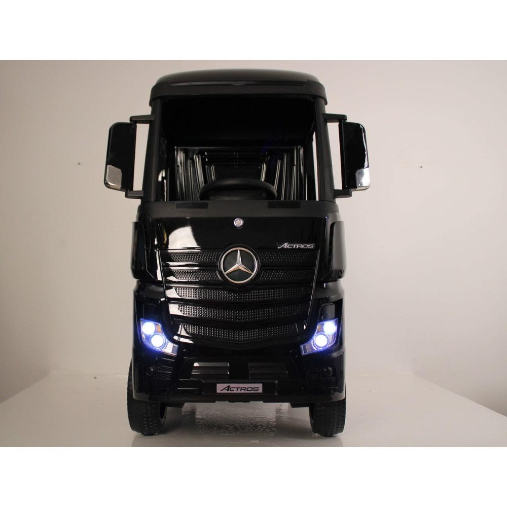 Электромобиль фура Mercedes-Benz Actros 4WD с прицепом (HL358) черный