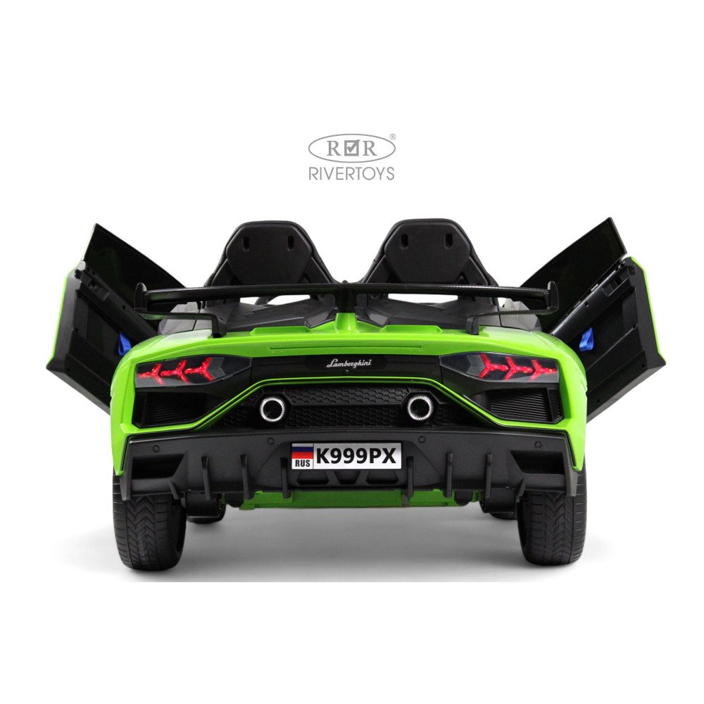 Электромобиль Lamborghini Aventador K999PX зеленый