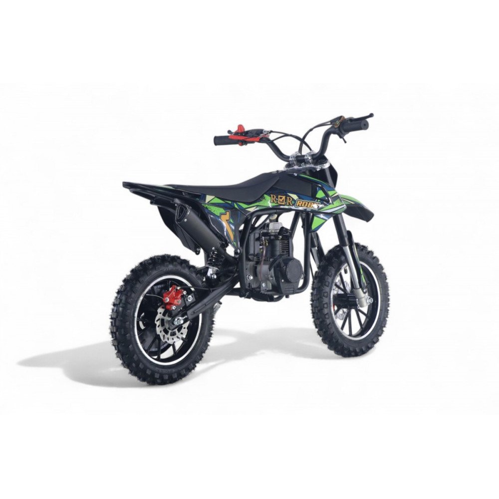 Детский мотоцикл ROBY зеленый, бензиновый