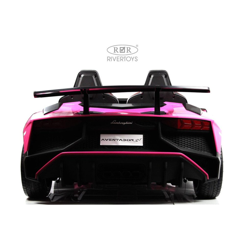 Детский электромобиль Lamborghini Aventador SV (M777MM) розовый