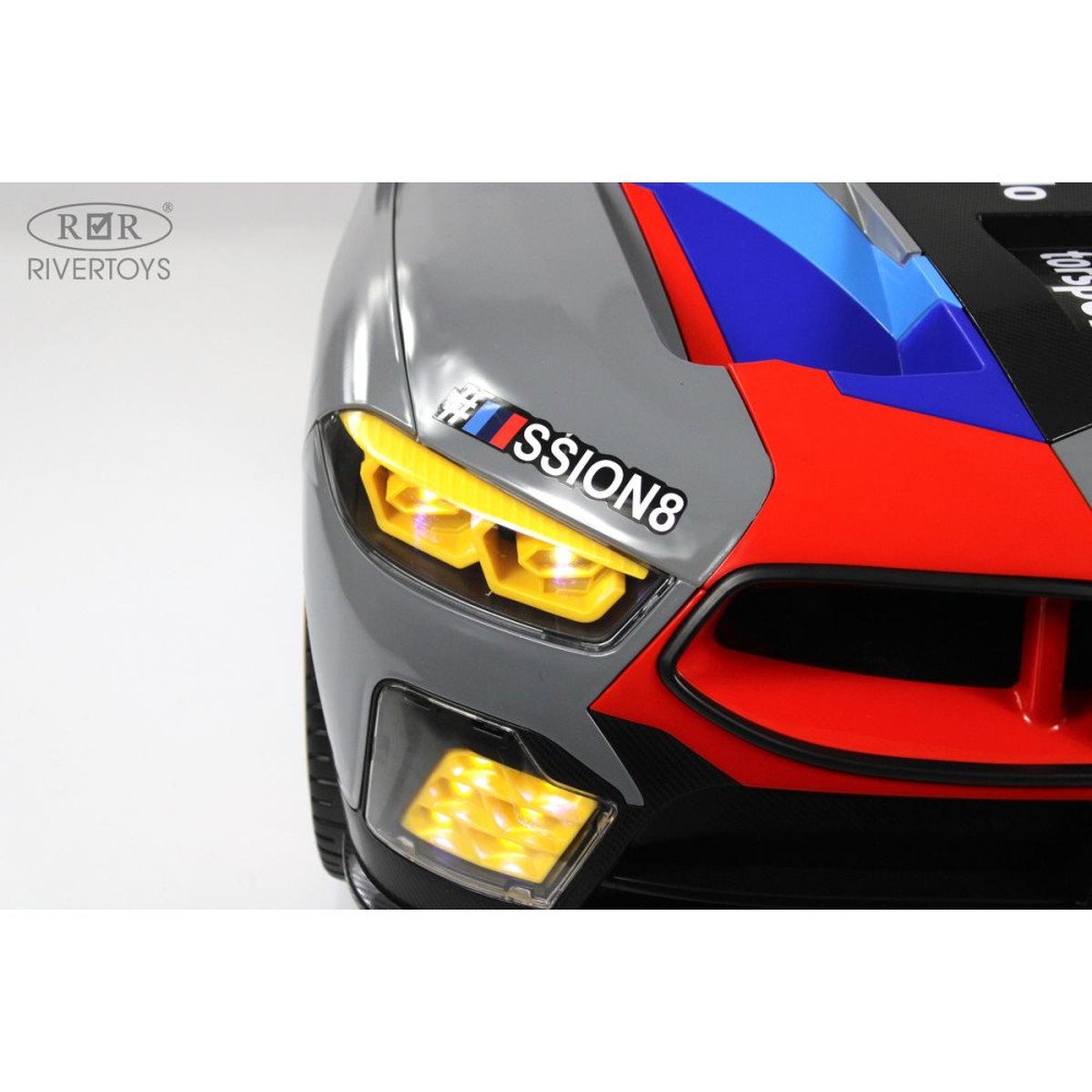 Большой электромобиль BMW, F555FF серый глянец