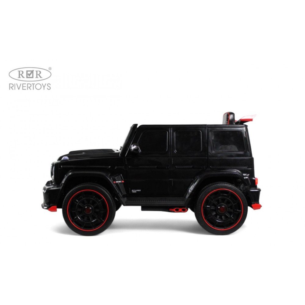 Детский джип Brabus Z777ZZ черный, скорость 11 км/ч