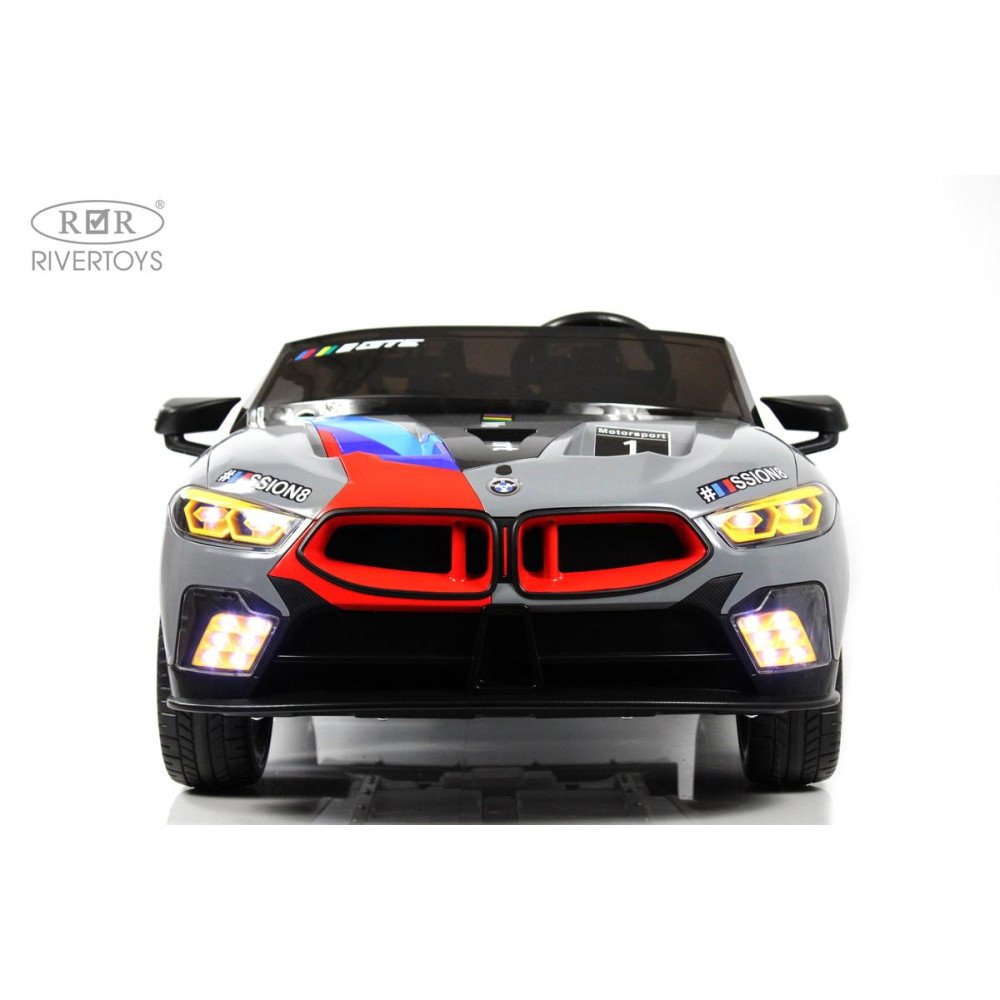 Большой электромобиль BMW, F555FF серый глянец
