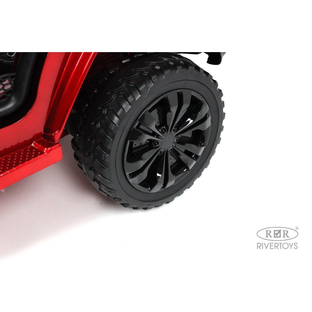 Полноприводный электромобиль Jeep Rubicon X004XX красный глянец