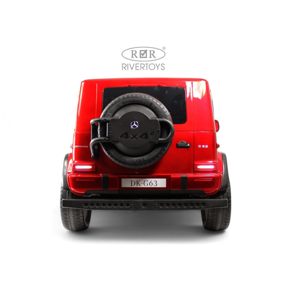 Детская машина Mercedes Benz G63 Y777YY красная, глянец