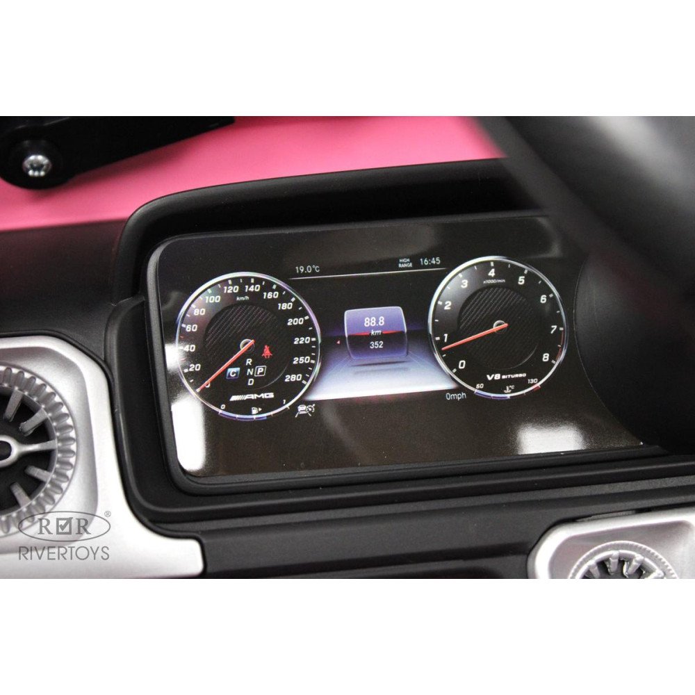 Детский электромобиль Mercedes-Benz G63 (O111OO) розовый глянец