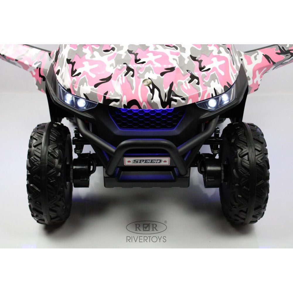 Детский электромобиль T777TT 4WD розовый камуфляж
