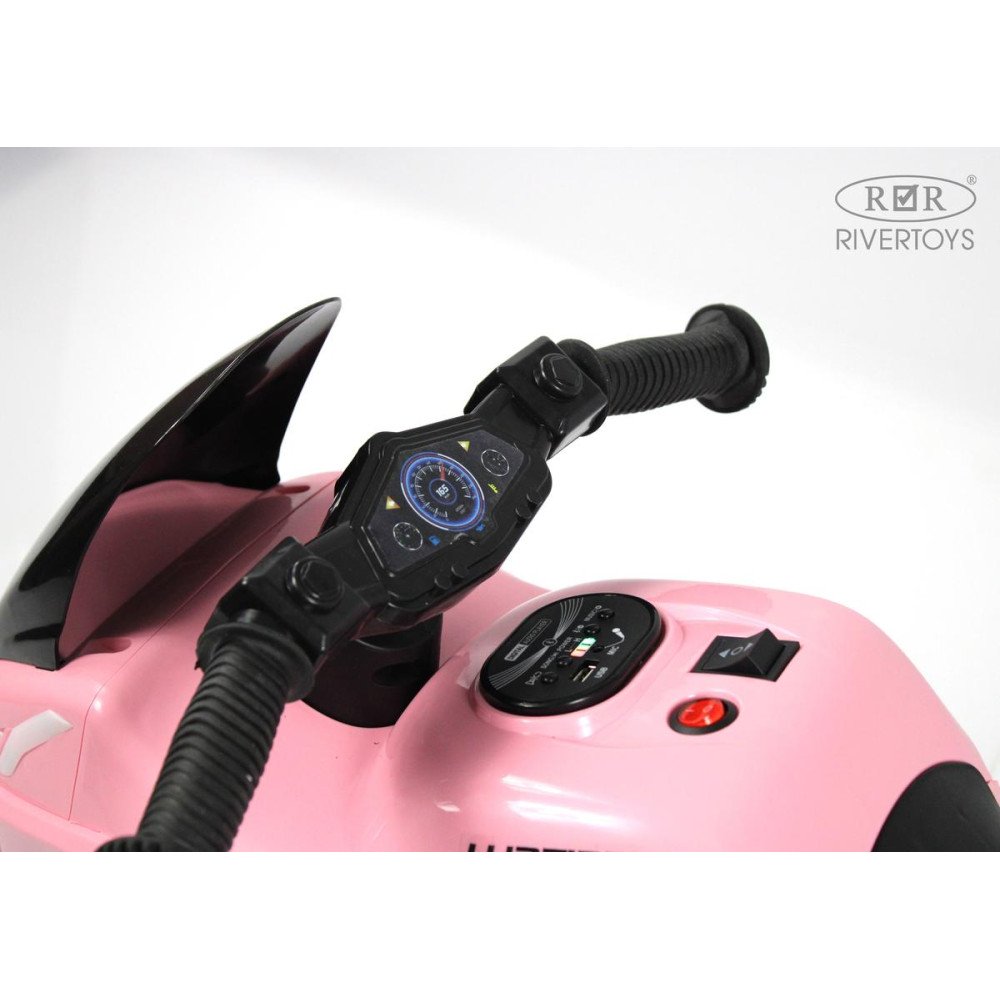 Детский электротрицикл G004GG розовый