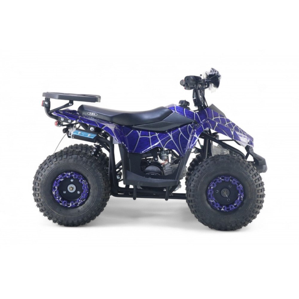 Детский квадроцикл LEON 49CC синий спайдер, скорость 20 км/ч, бензиновый