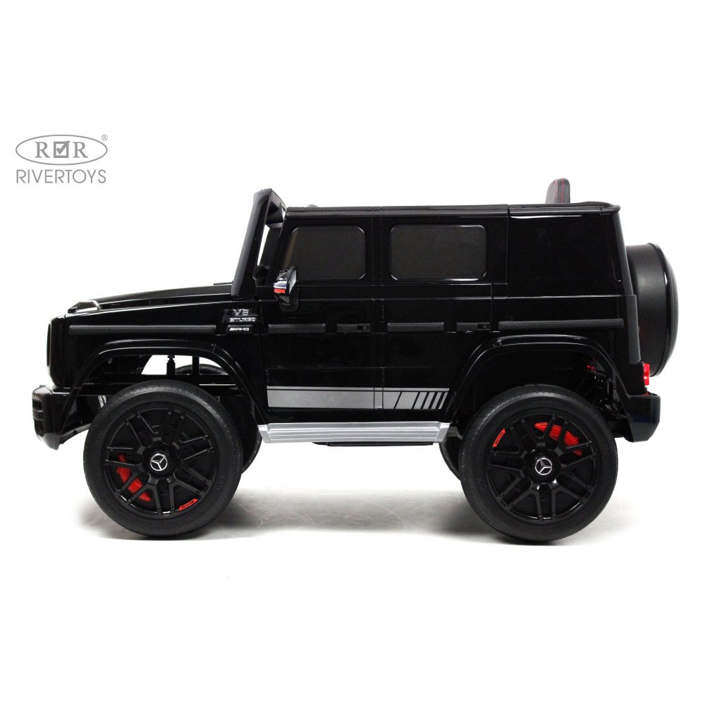 Электромобиль джип Mercedes-Benz G63 (K999KK) черный глянец