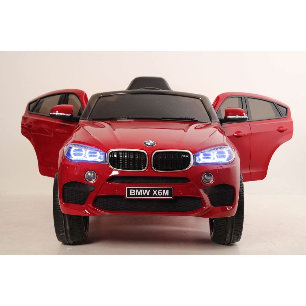 Детская машина BMW X6M (JJ2199) вишневый глянец, с пультом