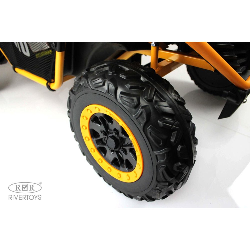 Детский двухместный багги P555PP оранжевый