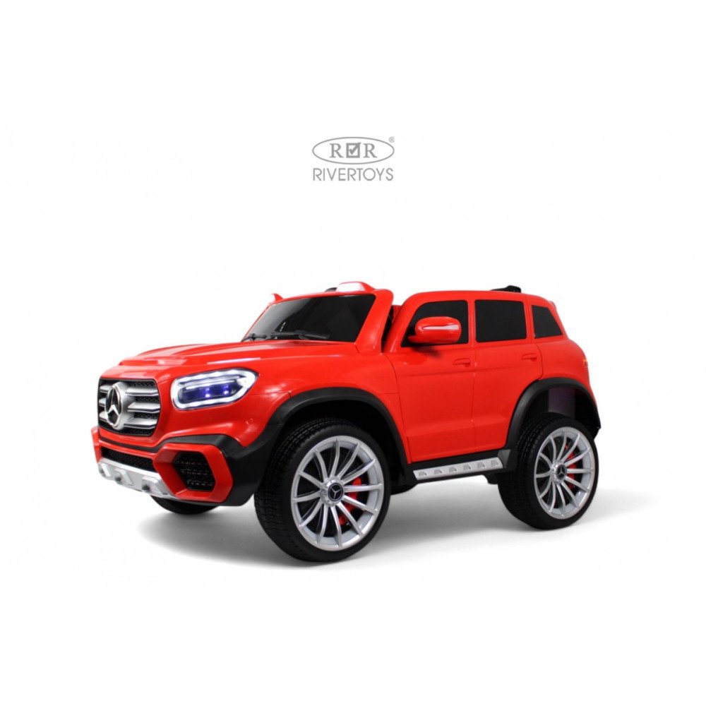 Электромобиль Mercedes М007БХ красный, скорость 12 км/ч