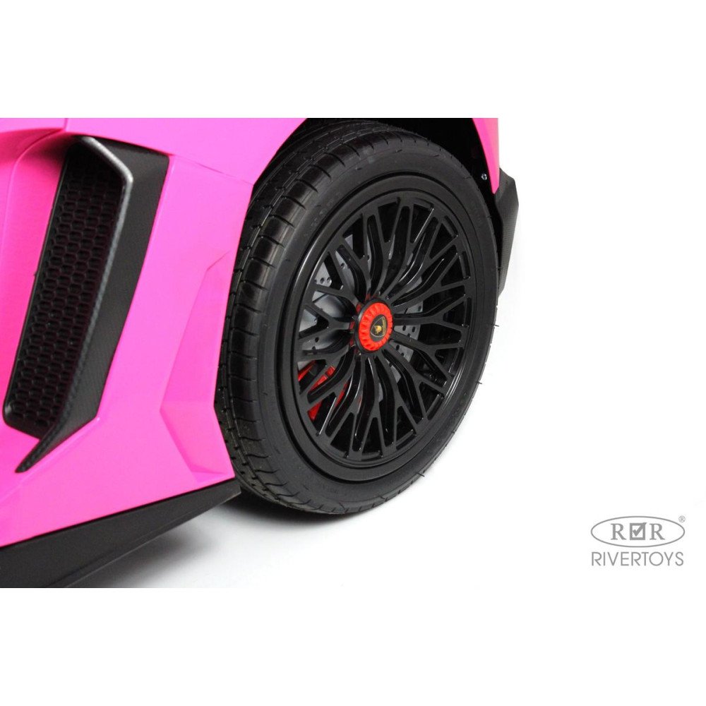 Детский электромобиль Lamborghini Aventador SV (M777MM) розовый