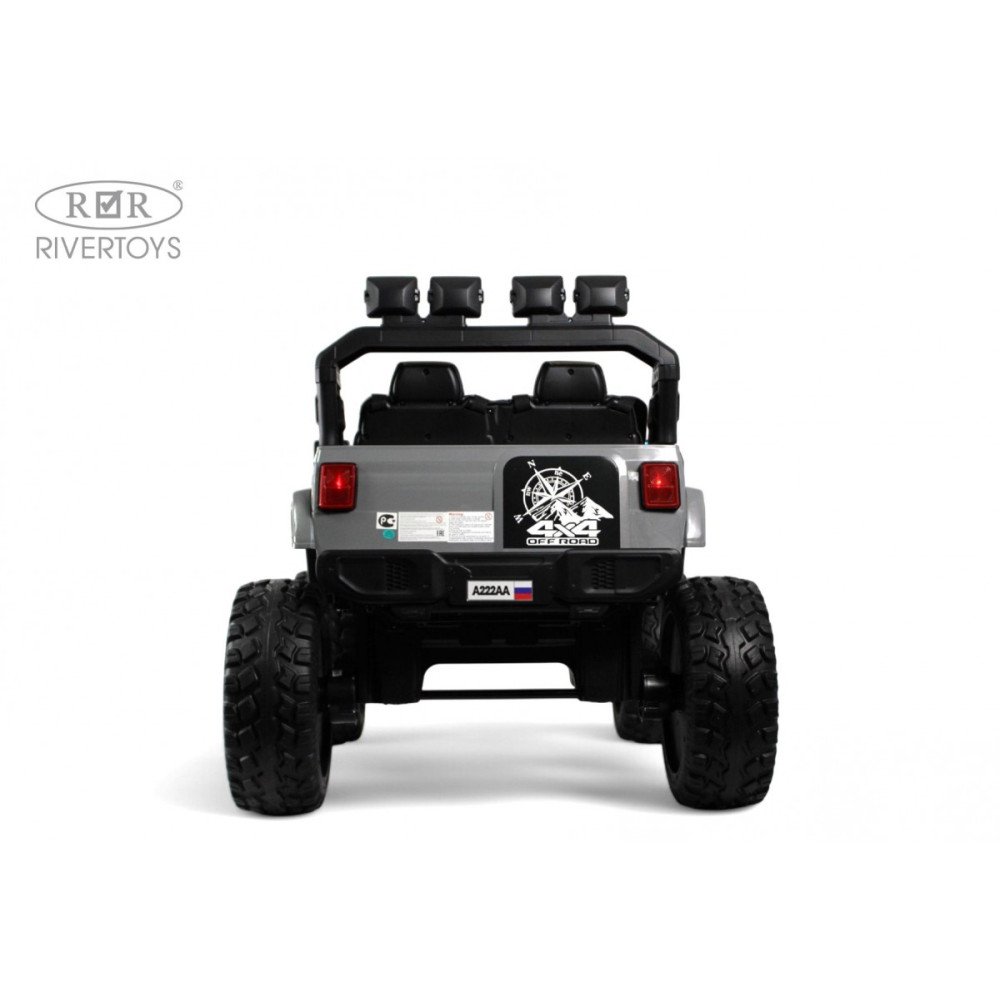 Детский электромобиль Jeep A222AA серый