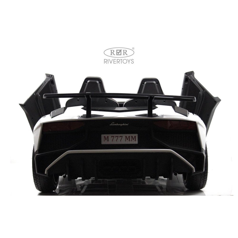 Детский электромобиль Lamborghini Aventador SV (M777MM) белый