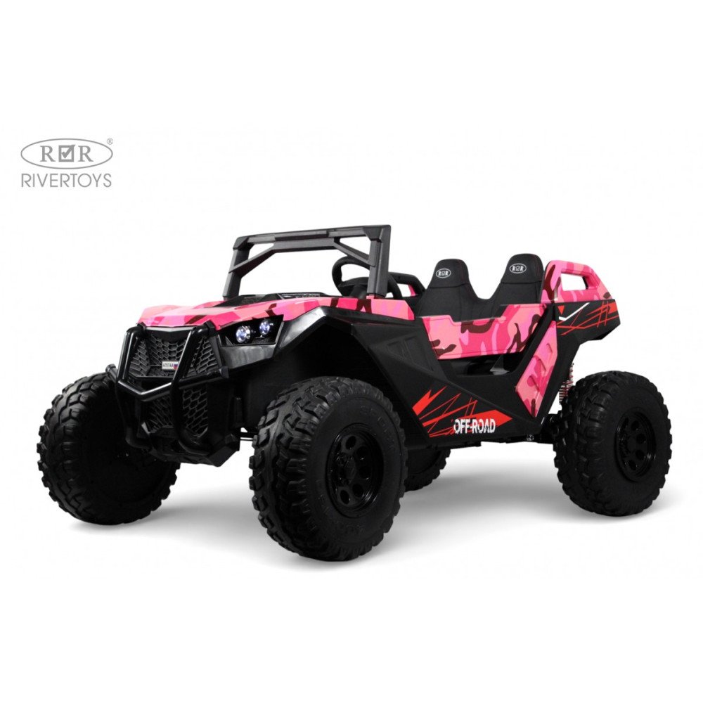 Большой багги с пультом A707AA LUX NEW 4WD розовый камуфляж, Рейстайлинг