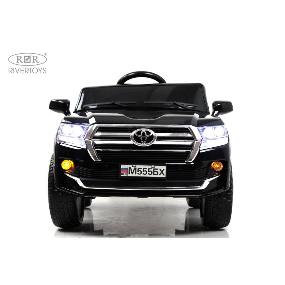 Детский электромобиль Toyota Land Cruiser М555БХ черный глянец