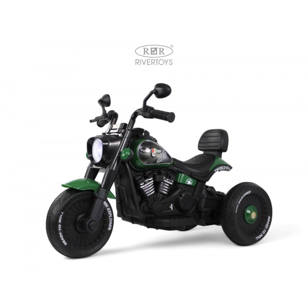 Детский электромобиль трицикл G500GG зеленый