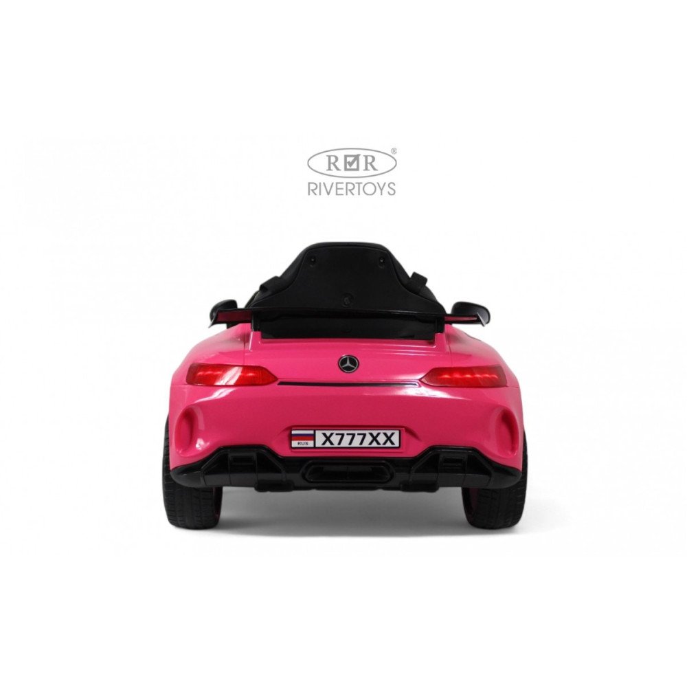 Электромобиль Mercedes-Benz AMG GT X777XX розовый глянец
