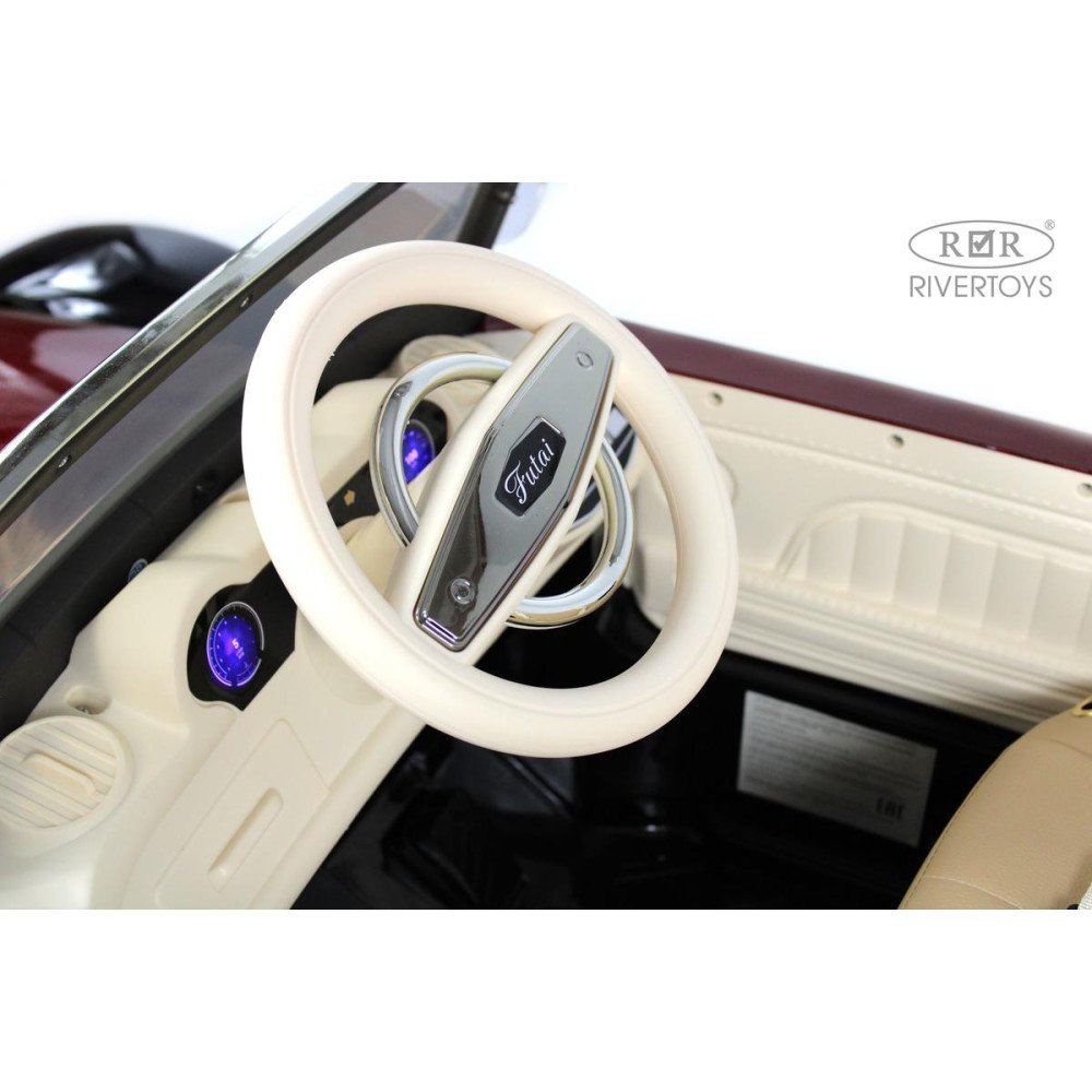 Детский электромобиль ретро X005XX красно-черный