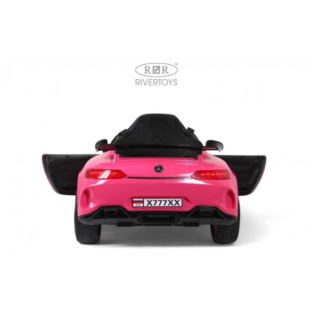 Электромобиль Mercedes-Benz AMG GT X777XX розовый глянец