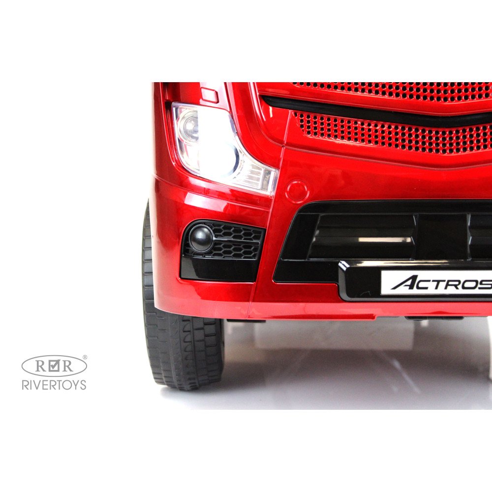 Электромобиль фура Mercedes-Benz Actros 4WD (HL358) вишневый глянец