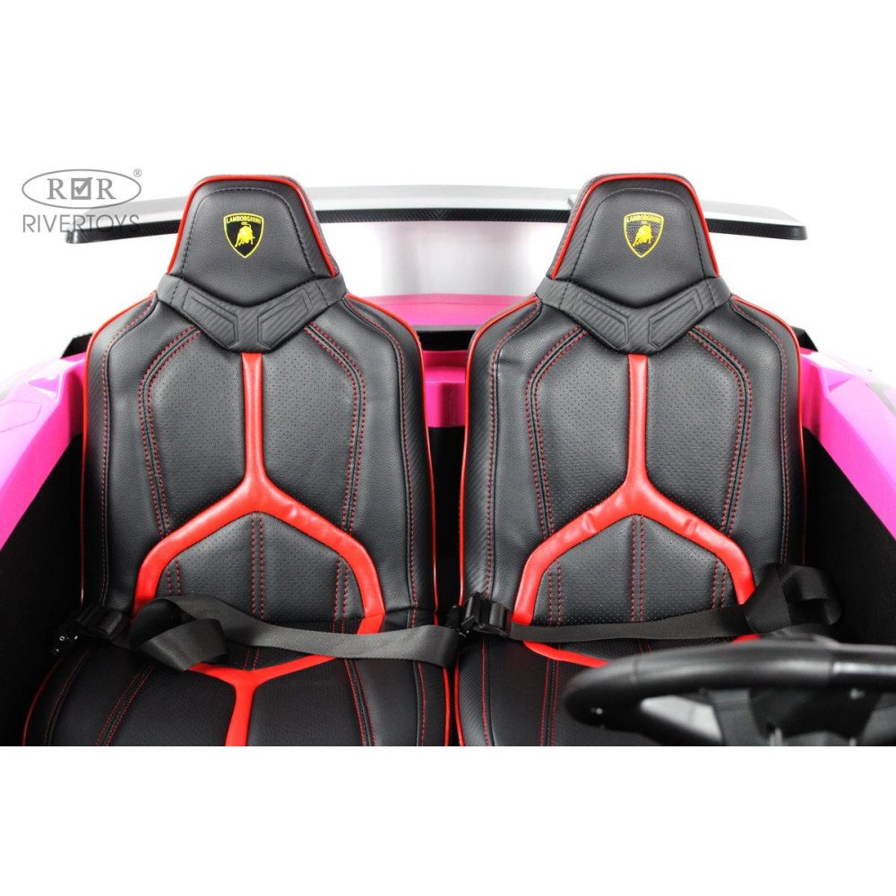 Детский электромобиль Lamborghini Aventador SV (M777MM) розовый