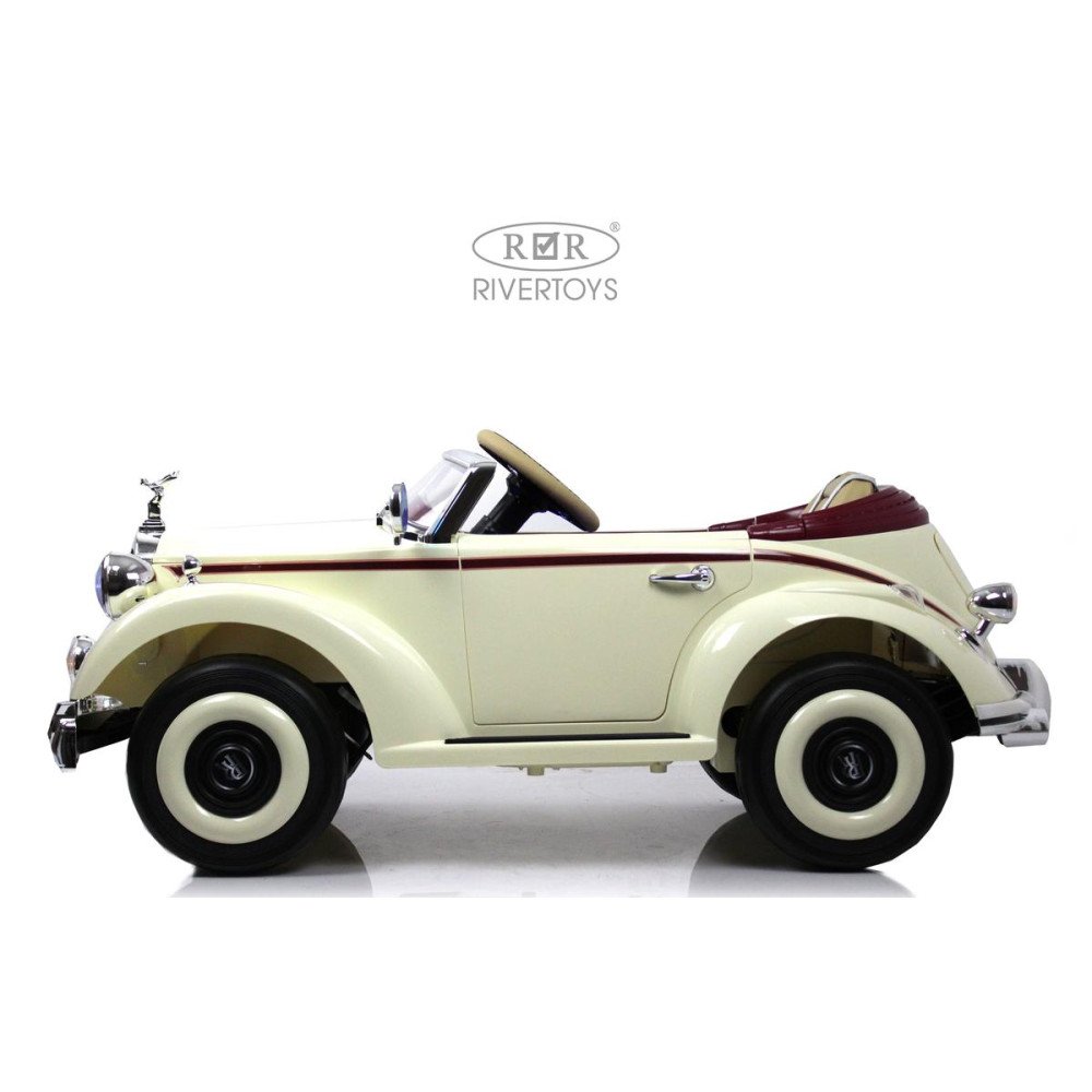 Электромобиль Rolls-Royce (E444EE) бежевый, с пультом