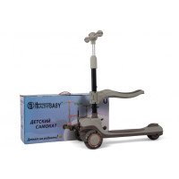 Детский самокат-беговел HB-603 серый