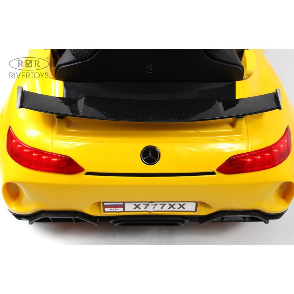 Детская машина Mercedes-Benz AMG GT X777XX желтый