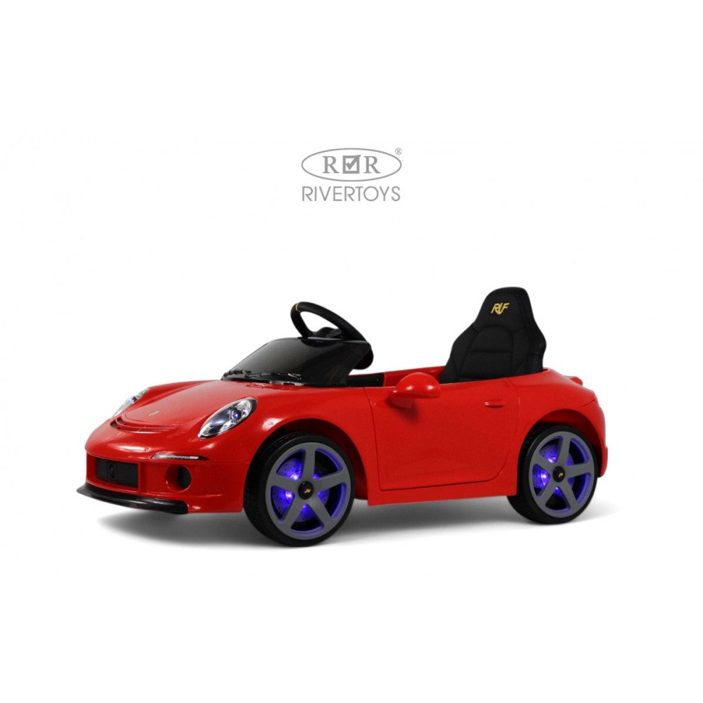 Электромобиль Porsche 911 RUF (A444AA) красный