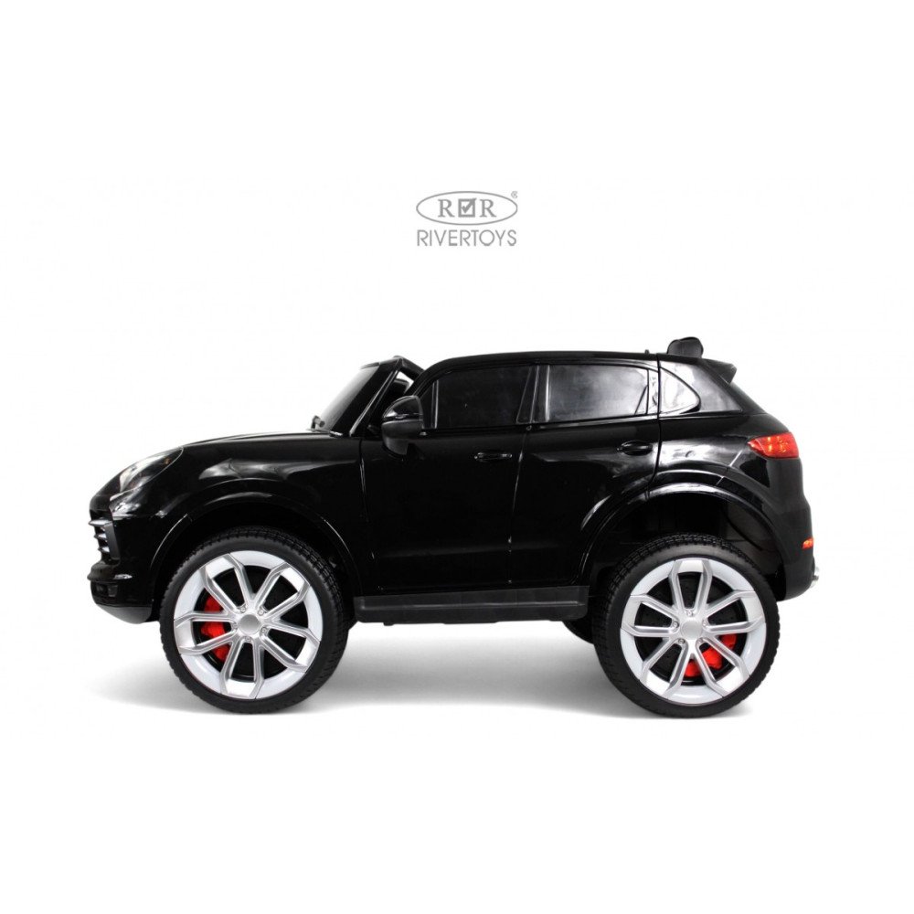 Электромобиль Porsche Cayenne М005БХ черный глянец, мотор 250Вт