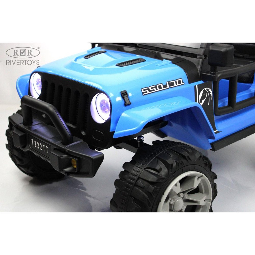 Детский багги Jeep Wrangler T222TT 4WD синий