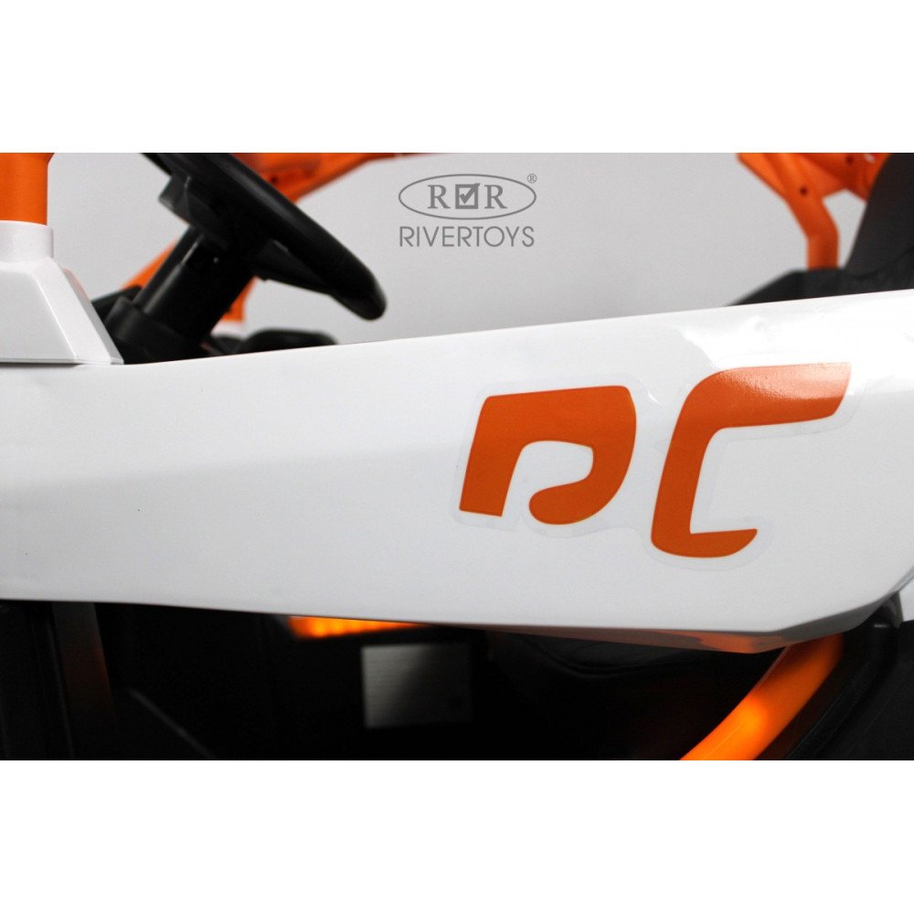 Детский машина X707XX бело-оранжевая