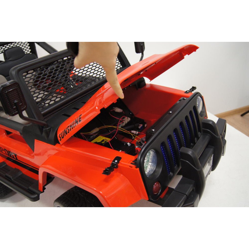 Детский электромобиль Jeep T008TT красный
