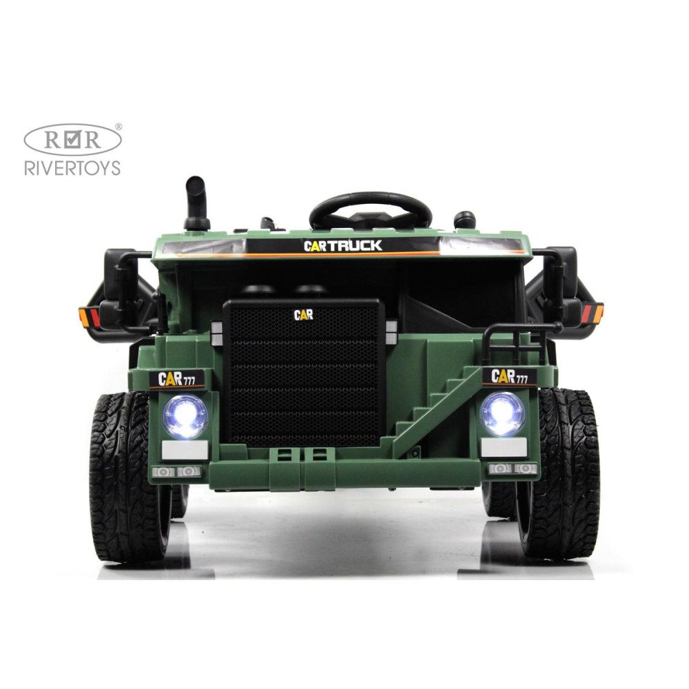 Детский электромобиль грузовик C444CC темно-зеленый
