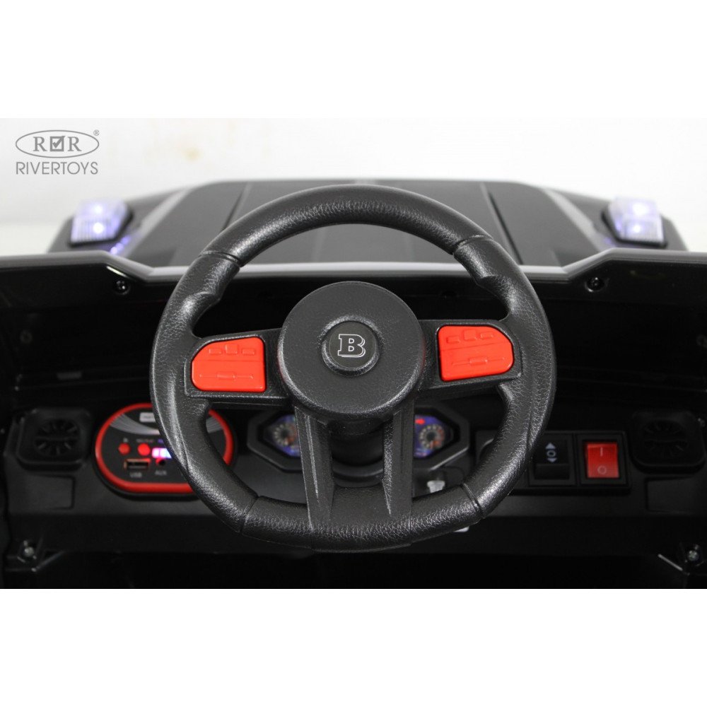 Детский электромобиль Z111VO черный (RiverToys)