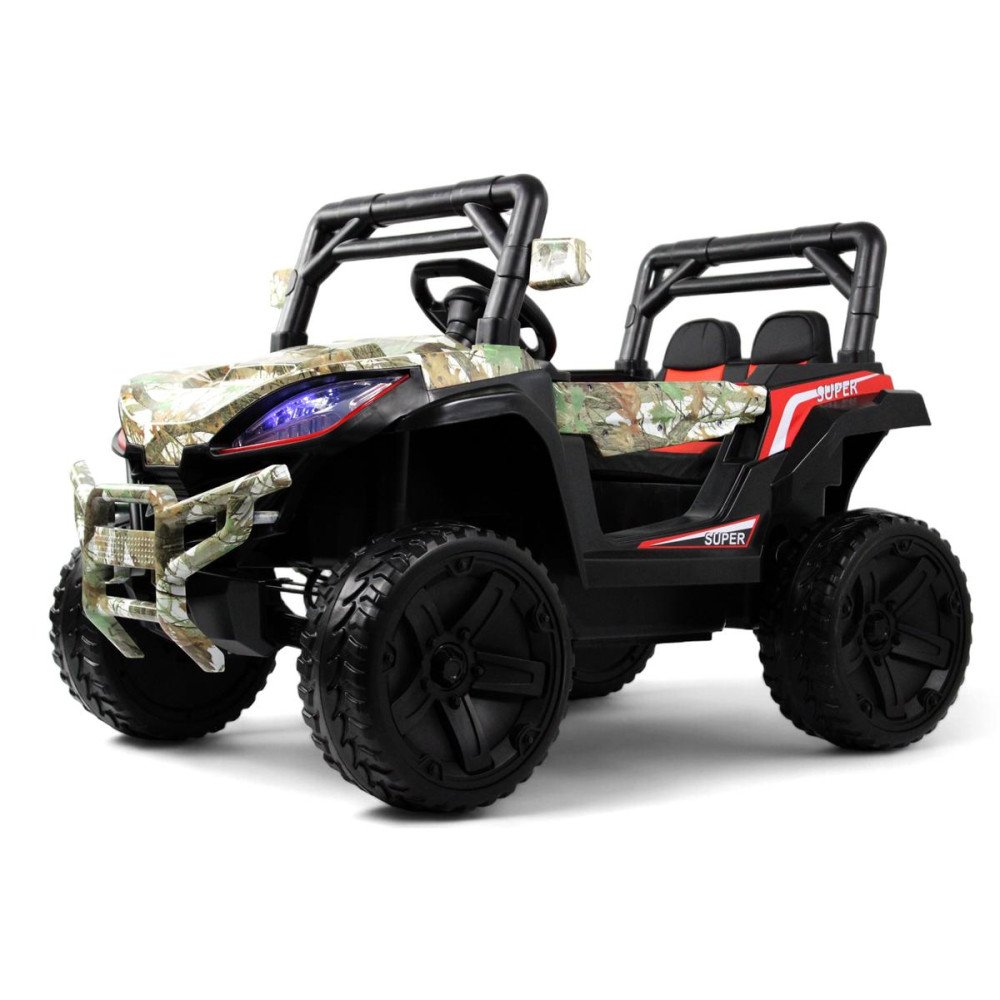 Электромобиль багги L888LL зеленый камуфляж