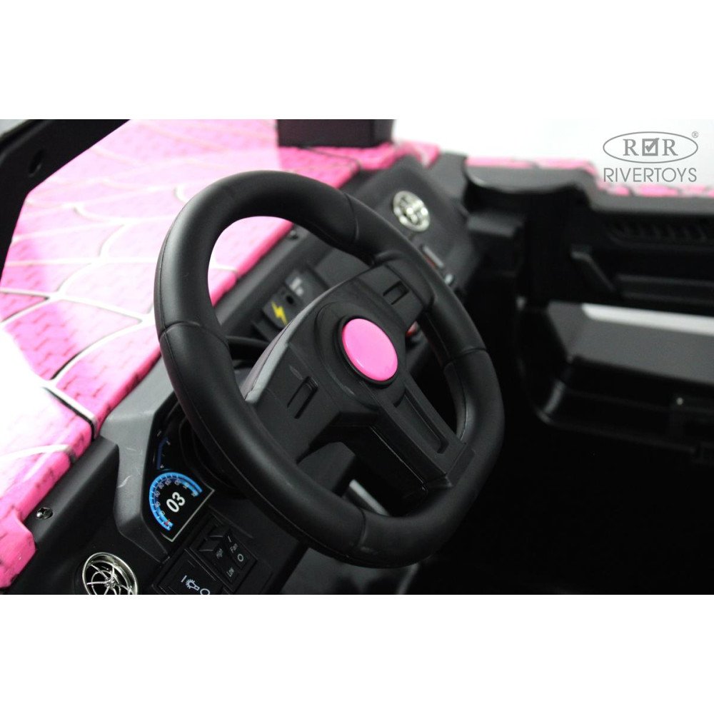 Детский электромобиль A707AA 4WD розовый Spider