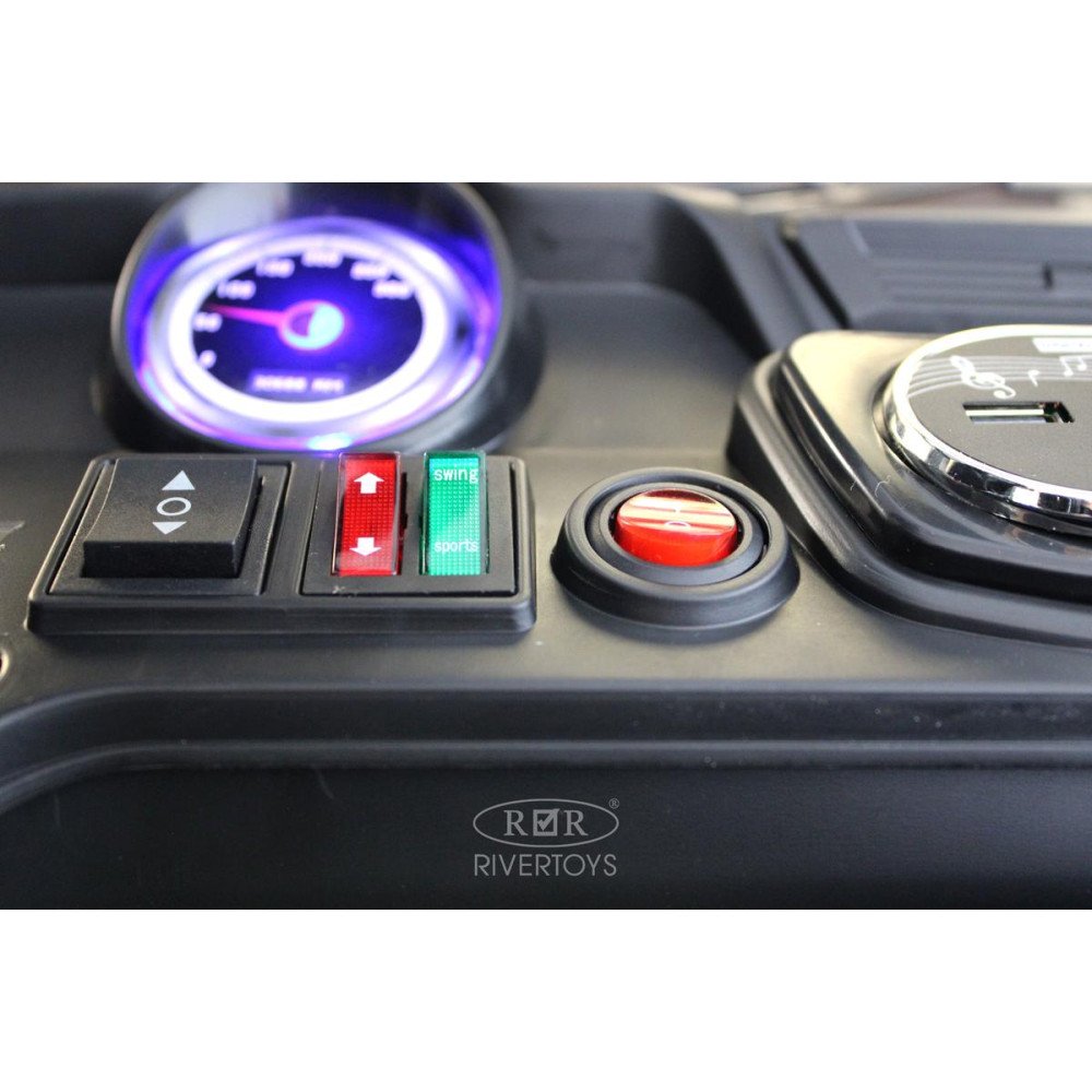 Детский электромобиль грузовик K777AM синий, 4WD, пульт ДУ