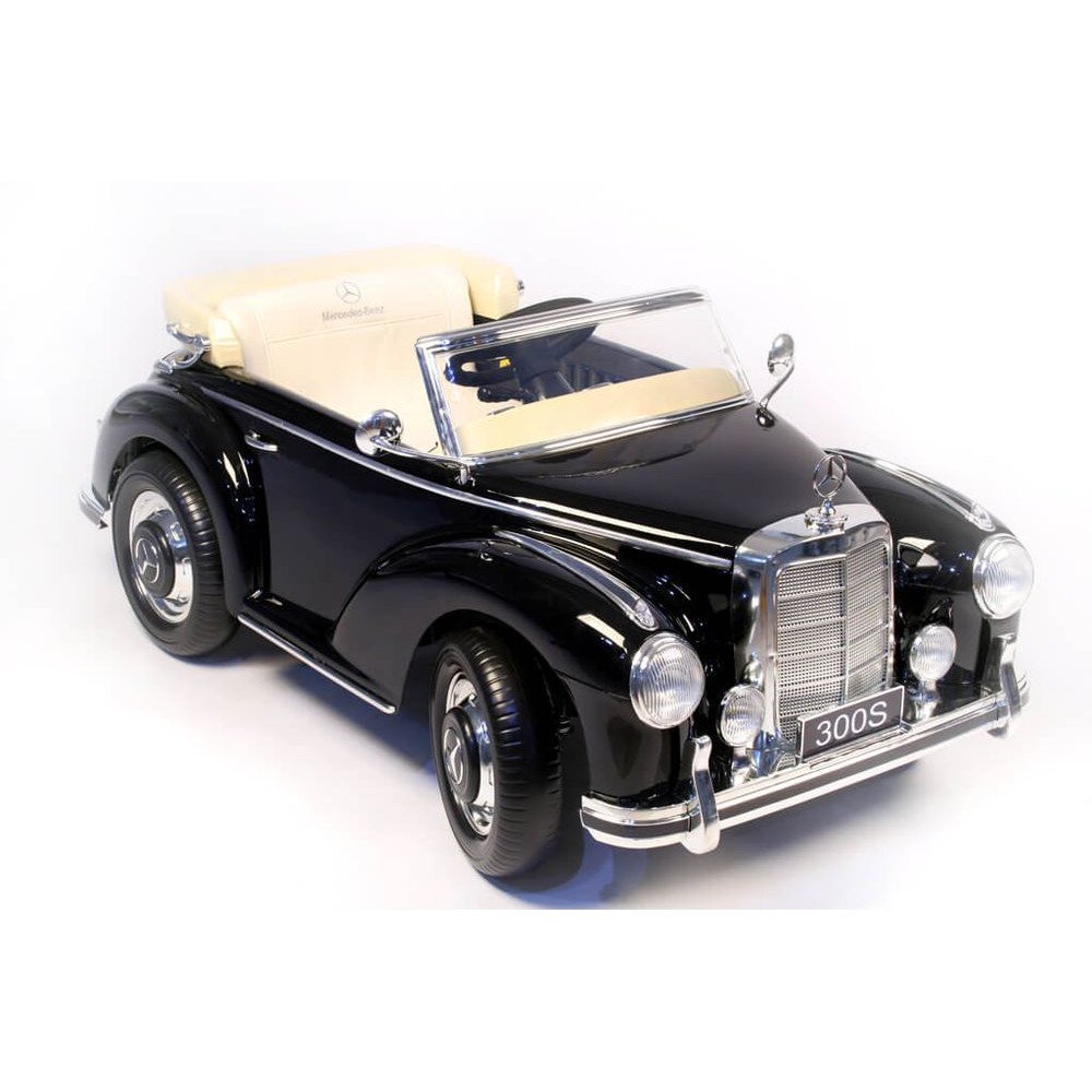 Детский электромобиль Mercedes 300S черный глянец