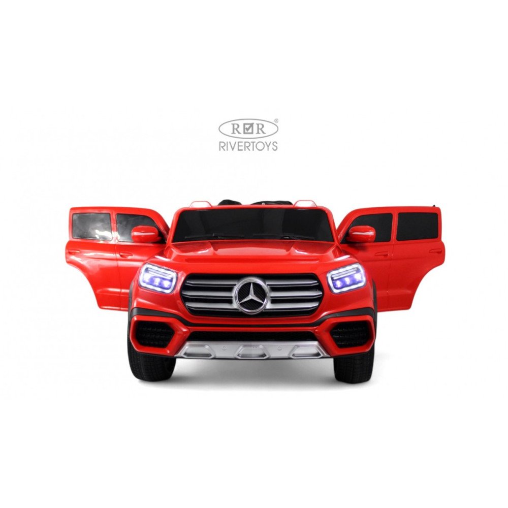 Электромобиль Mercedes М007БХ красный, скорость 12 км/ч