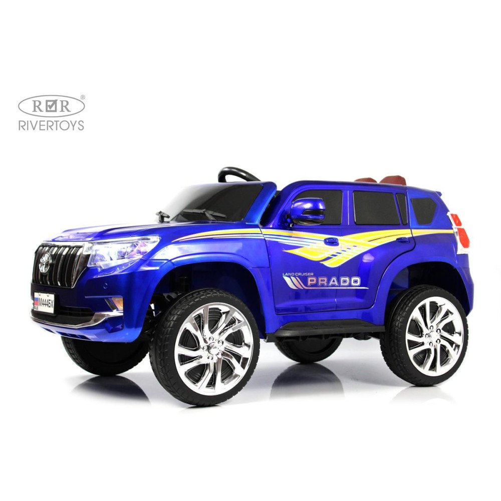 Детский электромобиль Toyota Prado М444БХ синий глянец