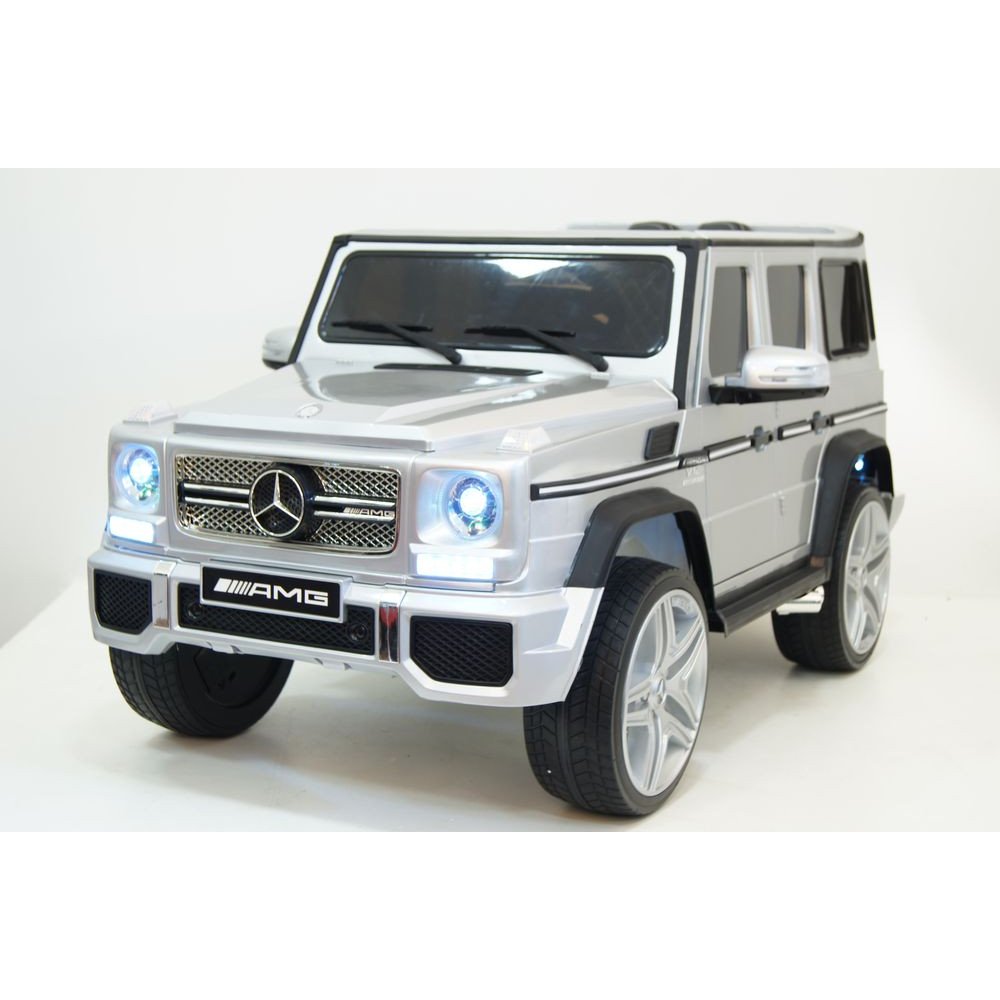 Детский электромобиль Мercedes-Benz G65 серый глянец