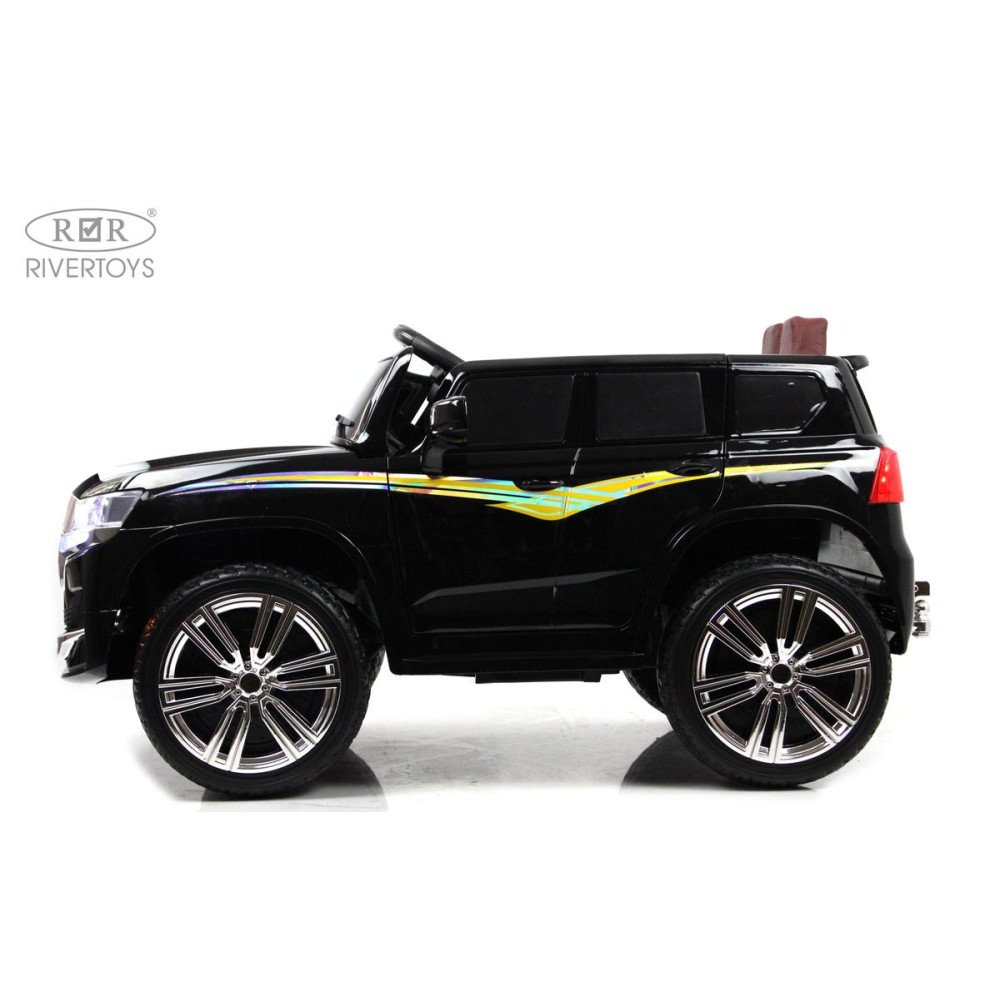 Детский электромобиль Toyota Land Cruiser М555БХ черный глянец