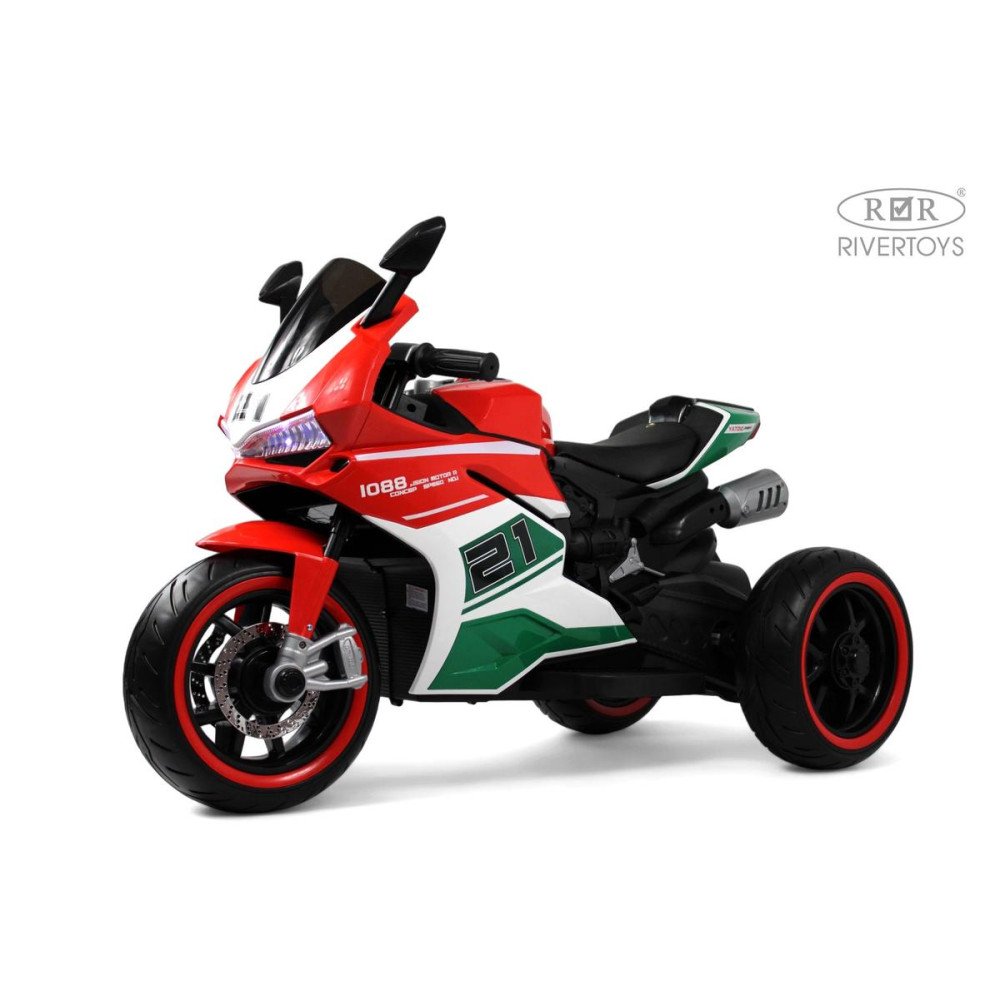 Трехколесный электромотоцикл C005MC красный