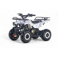 Детский квадроцикл TIGER белый спайдер, бензиновый